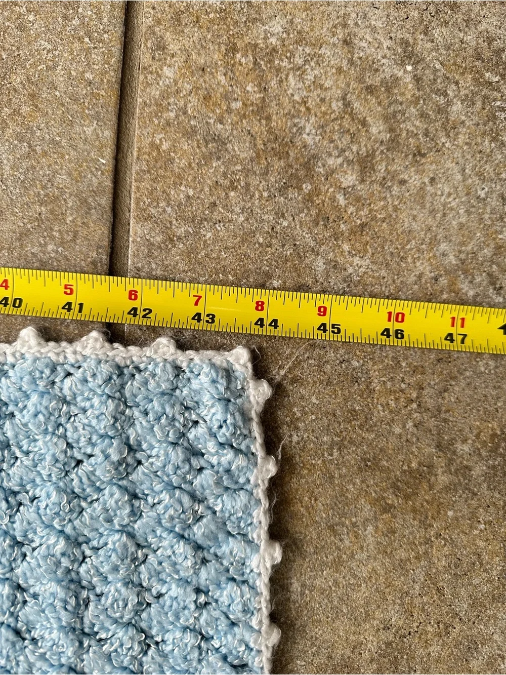Soft Hand-Knit Kids/Throw Blanket, Pink Blue White - Unbranded